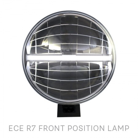 9" Round LED Driving Lamp with Integrated Front Position Lamp